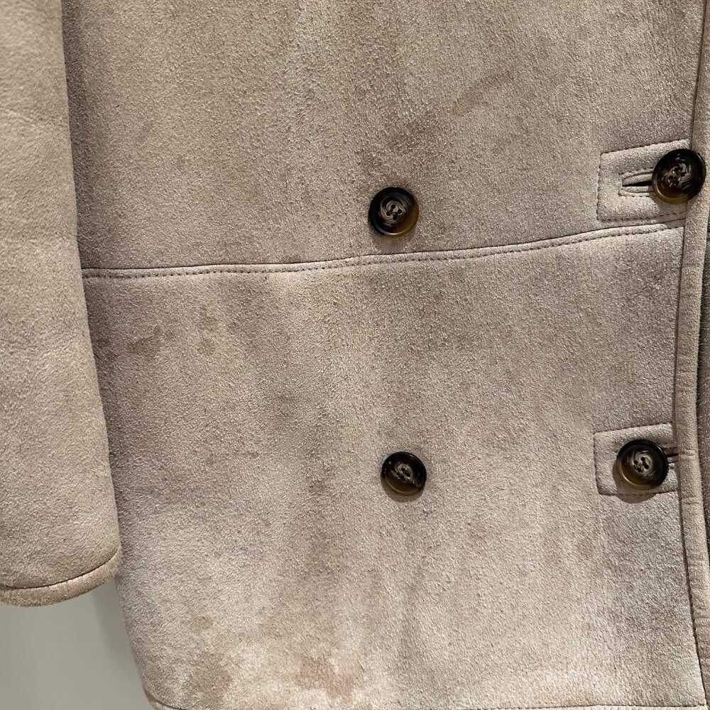 LOULOU Studio Beige Real Shearling Coat- Size S - Picture 4 of 16